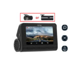Dashcam 4K de doble lente con GPS incorporado y monitor de estacionamiento