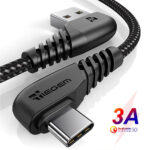 Cable USB tipo C de carga rápida 3,0, Cable de datos de carga rápida para USB-C