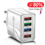 Cargador USB Quick Charge 3.0, 4 puertos