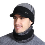 Gorro cálido de invierno para hombre y mujer, gorro de lana