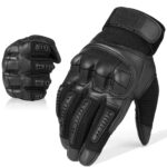 Guantes de goma dura para hombre, manoplas de dedo completo