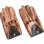 Guantes de piel auténtica para hombre, manoplas transpirables, sin forro, finas, para primavera y verano