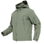 Chaquetas forradas de forro polar resistentes al agua para hombre, impermeable, cortavientos