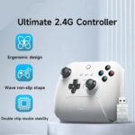 8Bitdo Ultimate 2,4g controlador inalámbrico ALPS joystick interruptor controlador para PC cubierta de vapor y iPhone Android TV