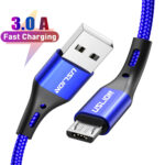 Cable Micro USB de carga rápida 3A para móvil, Cable de datos para Samsung, Xiaomi, Huawei, Realme, OPPO, Android, 0,5/1/2/3M