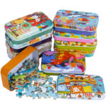 Rompecabezas Montessori de 60 piezas para niños, juguetes educativos para niños