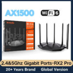 WIFI6 Router AX1500 Gigabit inalámbrico amplificador de señal 2,4G 5GHz haz de control parental repetidor de red de invitados