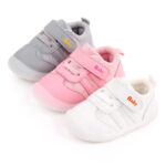 Zapatos Unisex para bebé, primeros zapatos para caminar, primeros pasos, suela de goma suave, botines antideslizantes