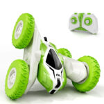 Mini coche de acrobacias teledirigido, juguete de 2,4 GHz, Control remoto, doble cara, voltea 360 °, vehículos giratorios, juguetes
