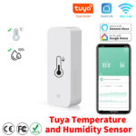 Sensor de temperatura y humedad con WiFi, Monitor remoto SmartLife para el hogar inteligente, funciona con Alexa y asistente de Google