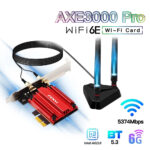 WiFi adaptador WiFi 6E AX210 5374Mbps Tri Band 2,4G/5G/6Ghz Blue-Tooth 5,3 802.11AX juego Red Wireless Network Card Win10/11